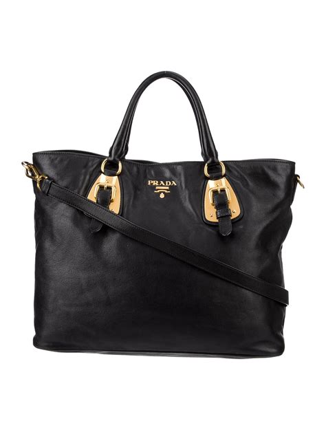 prada soft calf small inside tote|PRADA Soft Calf Shopping Tote Black .